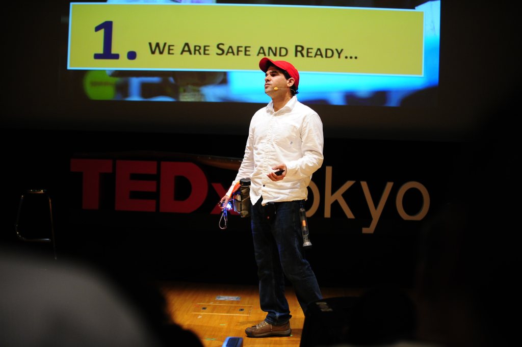 Carlos Miranda Levy speaking at TEDxTokyo
